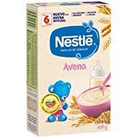 Nestlé Papilla Avena Integral - Alimento Para bebés - Paquete 6x600 g - Total: 3.6kg
